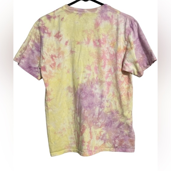Jimi Hendrix Tie Dye Crewneck T-Shirt Color: Purple/Yellow | Size:S - Picture 3 of 6